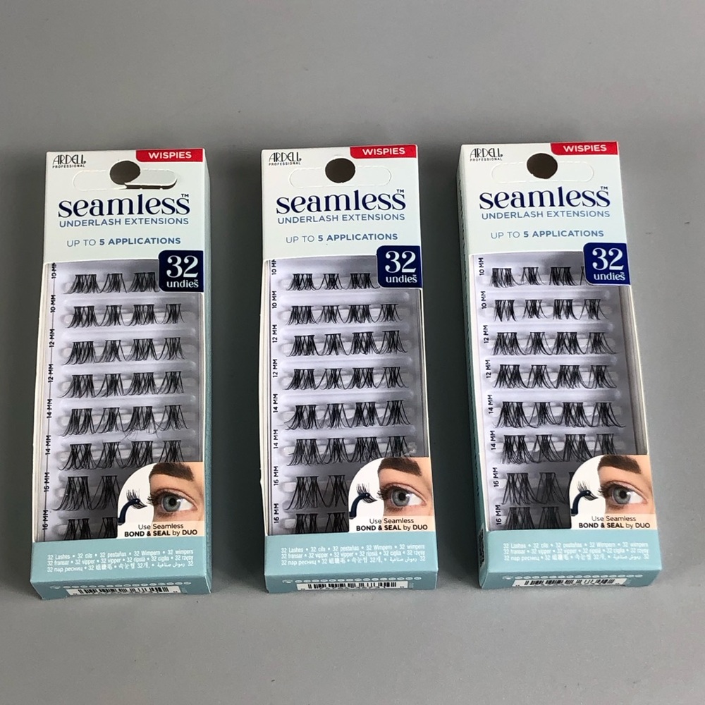 Ardell Seamless Underlash Extensions Wispies - Black (3 Pack)